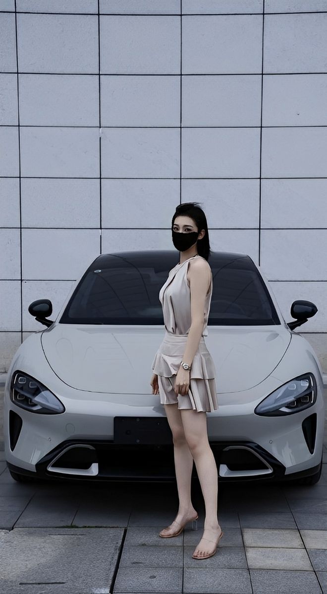 量都这么高的吗？仙女也就长这样吧pg电子小米SU7的美女车主质(图9)
